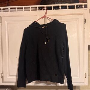 Black Hooded Sweater